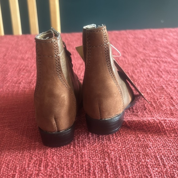 Laredo Toddler 5 Kiltie Roper Boots Leather Cowboy Rodeo Western Laces Horses - Picture 5 of 5